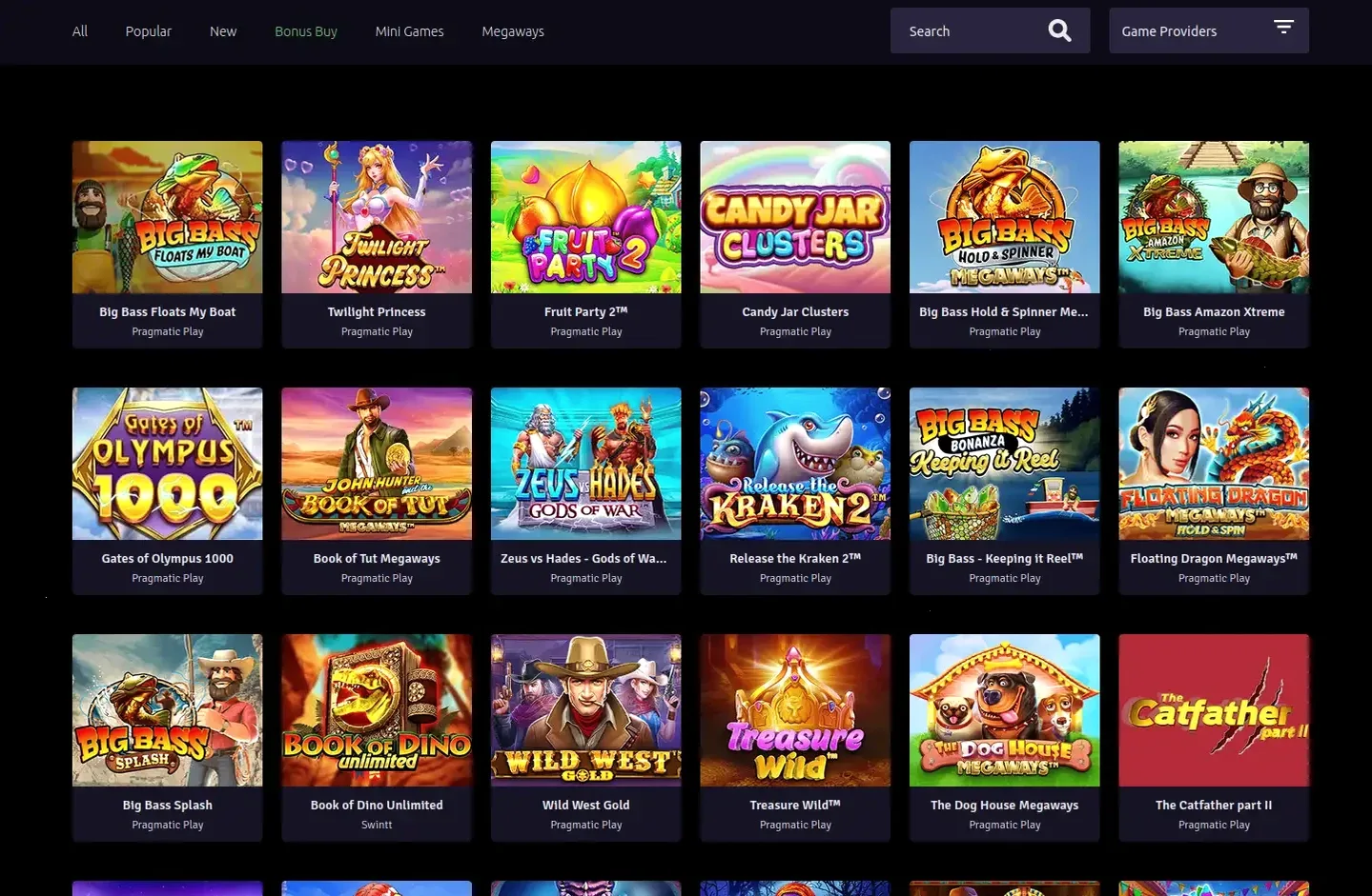Wyns Casino Bonus und Spiele