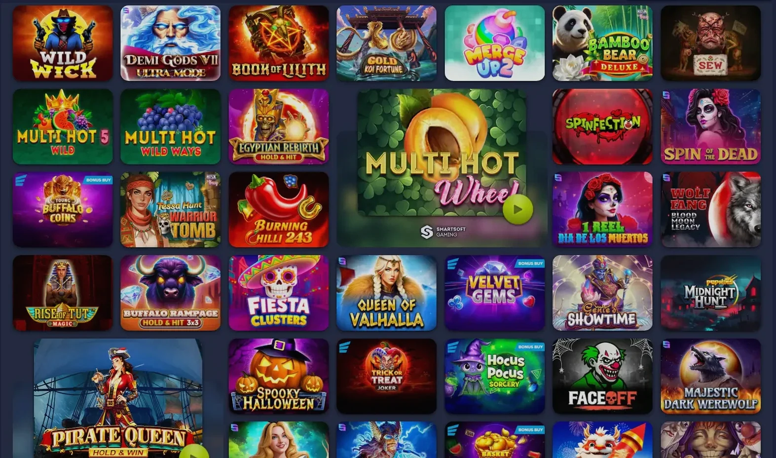 Wyns Casino Login Bildschirm mit Bonus Übersicht